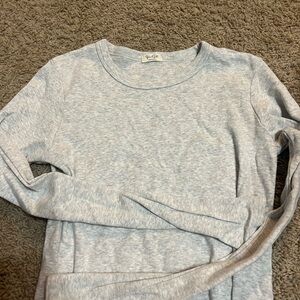 Brandy Melville Heather Gray Crewneck Top